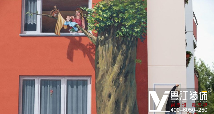柏林公寓外墙20000平米涂鸦！