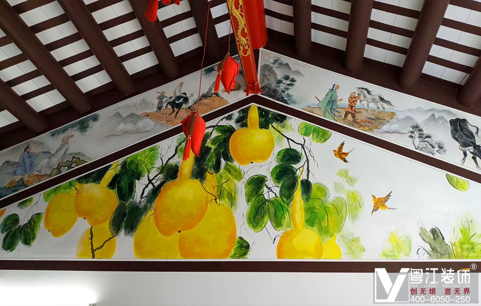 传承传统文化，广州范氏公祠有二十四孝墙绘